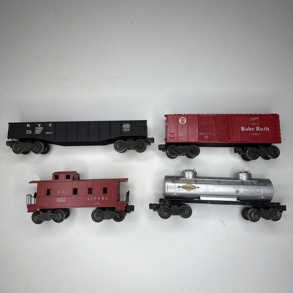 Lot of 4: Vintage Lionel Train Metal Cars w/ Orig Boxes 6014, 6257, 6462, 6465 - Picture 2 of 7